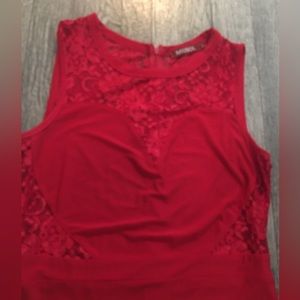 Heart Shape on Top of lace in front of Dress